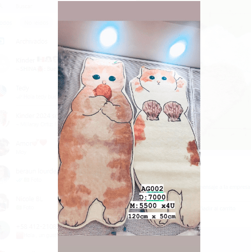 alfombra gato