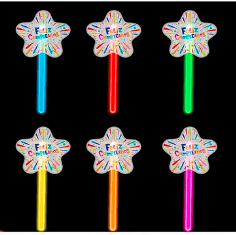Barra fluorescente de estrella color aleatorio