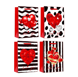 Bolsa de regalo corazón 3d