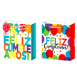 Bolsa de regalo feliz cumpleaños 1un color aleatorio