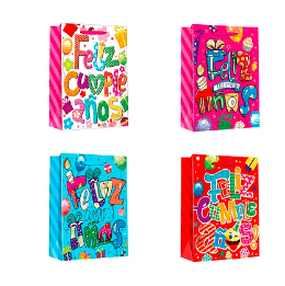 Bolsa de regalo Feliz Cumpleaños 1un diseño aleatorio