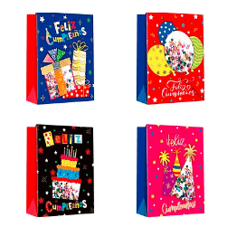 Bolsa de regalo feliz cumpleaños Diseño Aleatorio