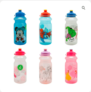 Botella Básica 450 ml Licencias (se envia surtido)