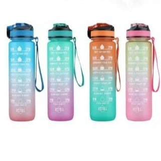 Botella motivacional 1L degrade
