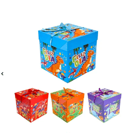 Caja de regalo dinosaurio
