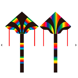 Cometa colorida diseño aleatorio