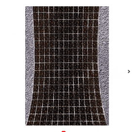 Cortina metalica negra con estrellas