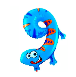 Globo numero 9 dinosaurio
