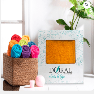 JUEGO TOALLAS SILVER CAJA– DORAL