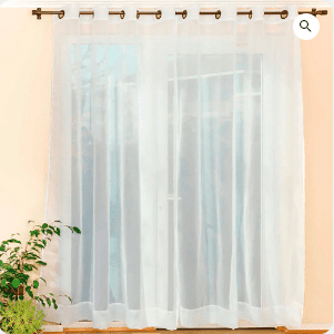 JUEGO VELO LISO DORAL ARGOLLAS – BLANCO