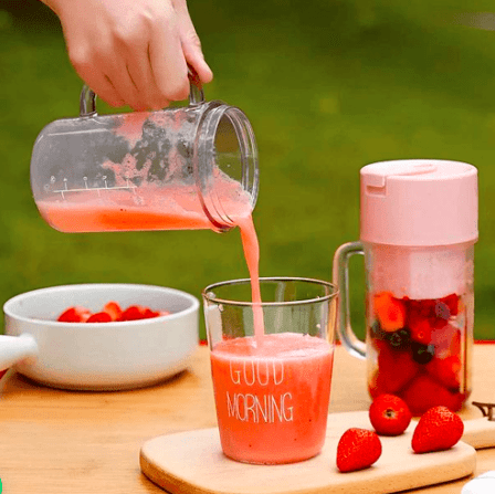Juguera Portátil Recargable Con Bombilla Crusher juicer 500ml