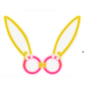 Lentes de conejo luminosos 
