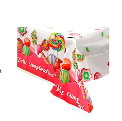 Mantel de dulces feliz cumpleaños