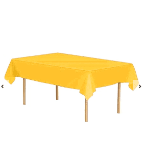 Mantel plástico amarillo
