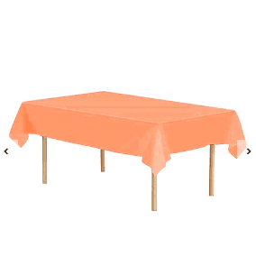 Mantel plástico naranja