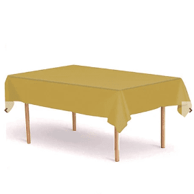 Mantel plastico oro