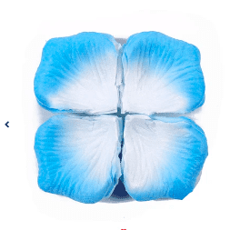 Pétalos de rosa celeste