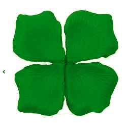 Pétalos de rosa verdes