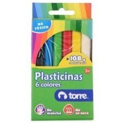 Plasticina 6 colores torre