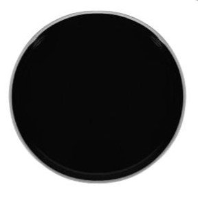 Plato Redondo negro GRANDE