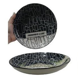 Plato servilleta semi hondo geometric
