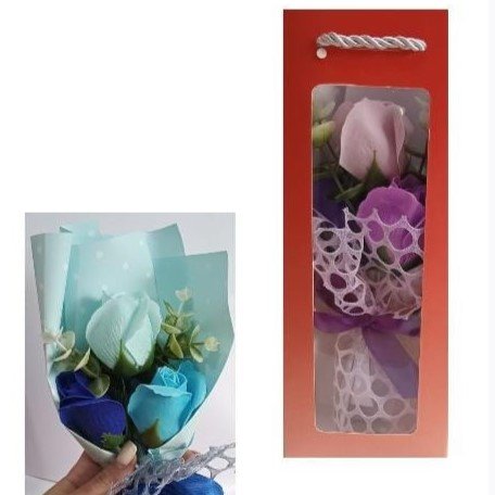 Ramo de rosas con bolsita