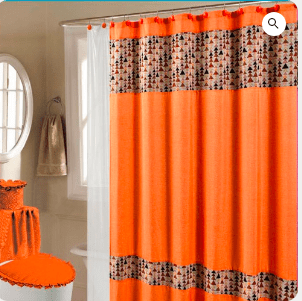  SET BAÑO 17 PIEZAS MARCA ANAIS, NATURA COLOR NARANJO