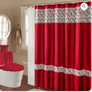  SET BAÑO 17 PIEZAS MARCA ANAIS, NATURA – COLOR ROJO