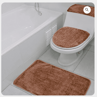  SET BAÑO LISO 3 PIEZAS DORAL – BEIGE