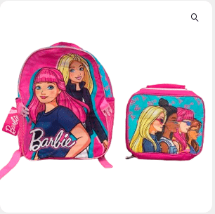 SET MOCHILA CON LONCHERA BARBIE