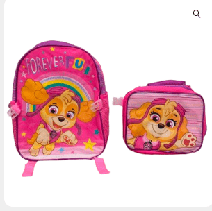 SET MOCHILA CON LONCHERA PAW PATROL NIÑA