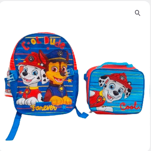SET MOCHILA CON LONCHERA PAW PATROL NIÑO