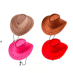 Sombrero de vaquero color aleatorio