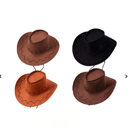 Sombrero de vaquero color aleatorio