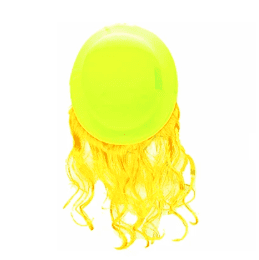 Sombrero fluor con cabello color aleatorio