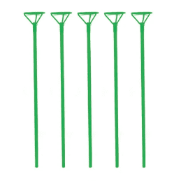 Varillas de globos verde 6pcs 